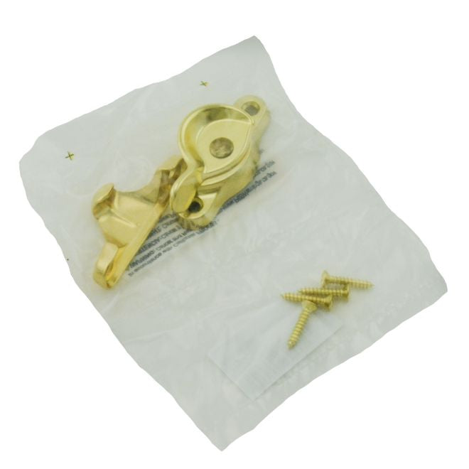 Ives Commercial 07A3 Aluminum Window Lock Bright Brass Finish