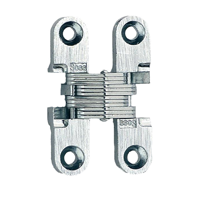 Soss 101CUS4 3/8" to 1-11/16" Light Duty Invisible Hinge for 1/2" to 5/8" Doors Satin Brass Finish