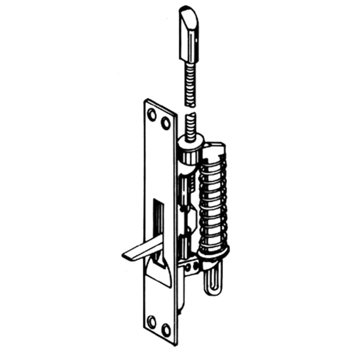 Trimco 3820626630 UL Semi-Automatic Flush Bolt for Metal Doors