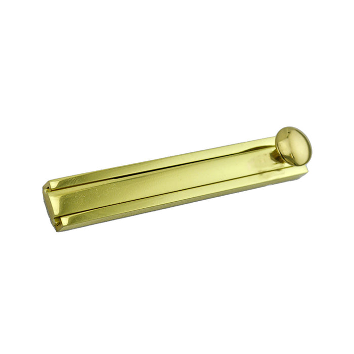 Ives Commercial 40B34 Solid Brass 4" Modern Surface Bolt Bright Brass Finish