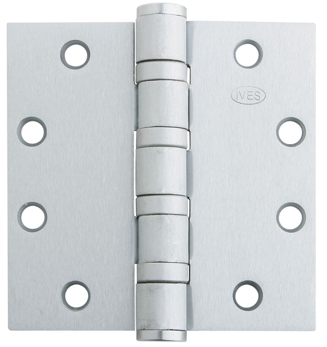 Ives Commercial 5BB1412630NRP 4-1/2" x 4-1/2" Five Knuckle Ball Bearing Standard Weight Hinge * Use 5BB141232DNRP * Satin Stainless Steel Finish
