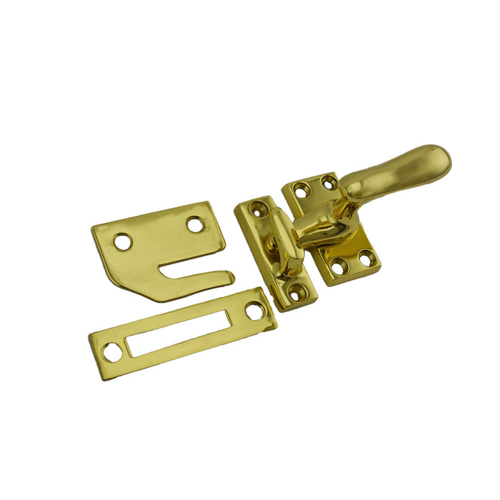 Ives Commercial 66B3 Casement Fastener with Multiple Strikes Bright Brass Finish