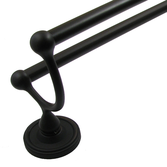 Rusticware 8222ORB 24" Midtowne Double Towel Bar Oil Rubbed Bronze Finish