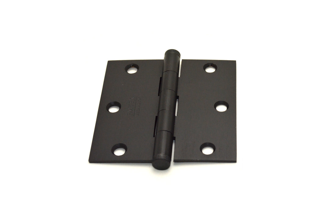 Emtek 96113US10B Pair of 3-1/2" x 3-1/2" Square Solid Brass Residential Duty Hinges Oil Rubbed Bronze Finish