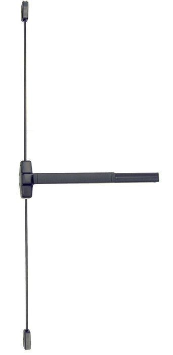 Von Duprin 9927EO3133 3' Surface Vertical Rod Grooved Case Exit Device; 710 Dark Bronze Finish