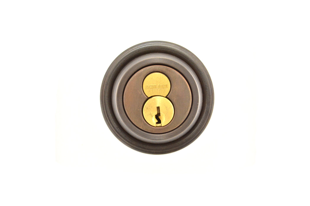 Schlage Commercial B680613 Grade 1 Turn Only Deadbolt with 12296 Latch and 10094 Strike Oil Rubbed Bronze Finish