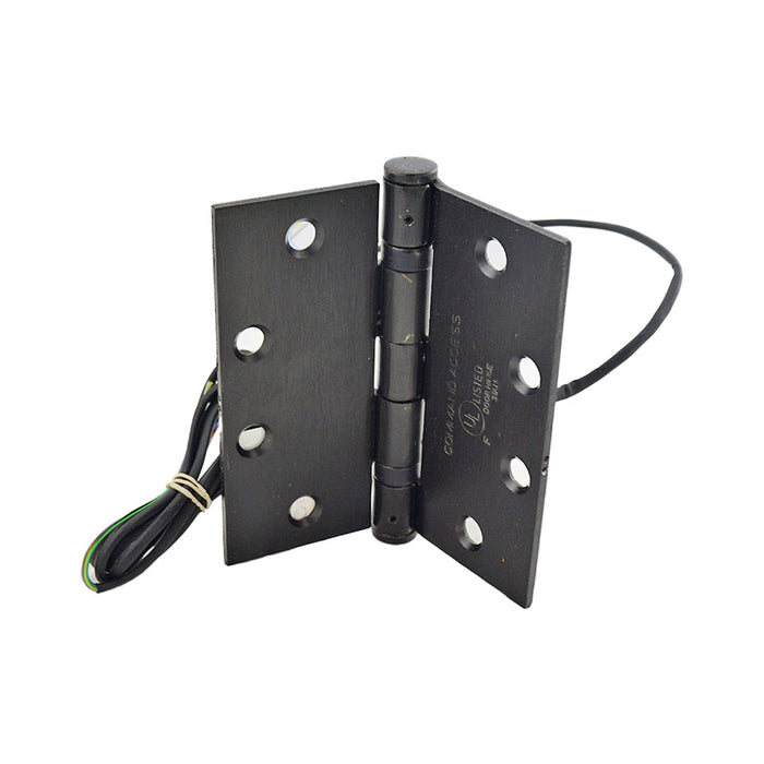 Command Access ETH8W4545613BB79 4-1/2" x 4-1/2" Electric 8 Wire BB1279 Hinge  Steel Base US10B Oil Rubbed Bronze Finish