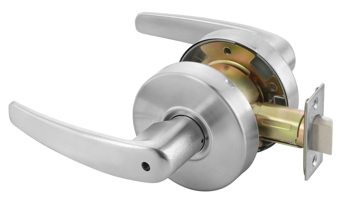 Yale Commercial MO4602LN626 Privacy Monroe Lever Grade 2 Cylindrical Lock, MCP234 Latch, and 497-114 Strike US26D (626) Satin Chrome Finish