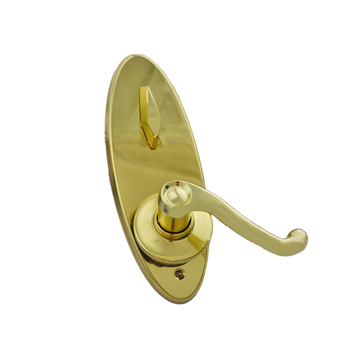 Schlage Commercial S210PFLA605LH Left Hand S200 Series Interconnected Entry Single Locking Flair Lever C Keyway with 16-481 Latch 10-109 Strike Bright Brass Finish