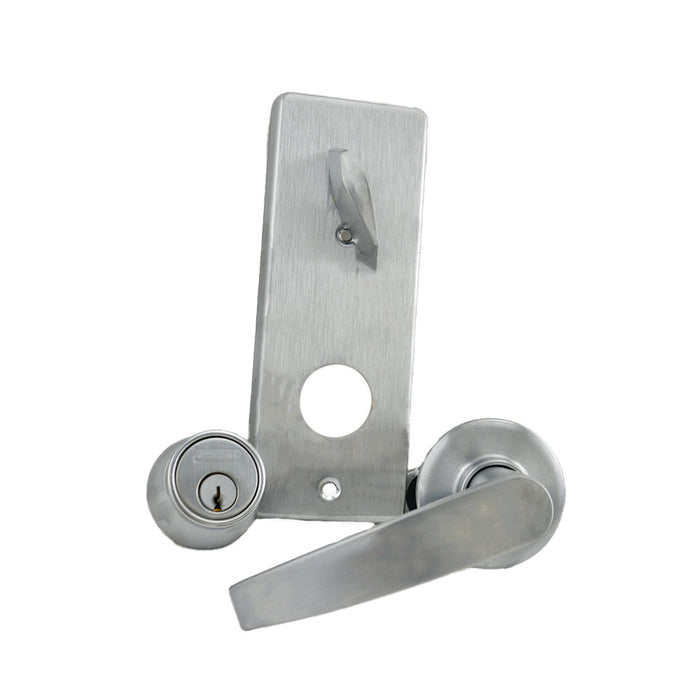 Schlage Commercial S210PJUP626 S200 Series Interconnected Entry Single Locking Jupiter Lever C Keyway with 16-481 Latch 10-109 Strike Satin Chrome Finish