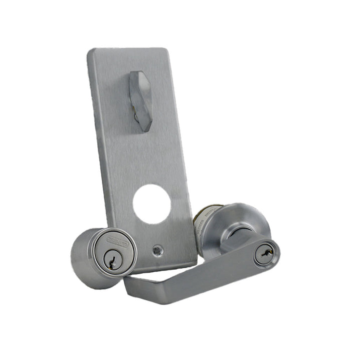 Schlage Commercial S251PSAT626 S200 Series Interconnected Entry Double Locking Saturn Lever C Keyway with 16-481 Latch 10-109 Strike Satin Chrome Finish