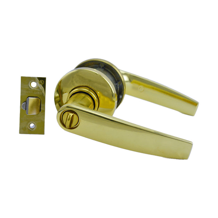 Schlage Commercial S51PJUP605 S Series Entry C Keyway Jupiter with 16-203 Latch 10-001 Strike Bright Brass Finish