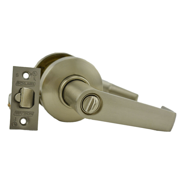 Schlage Commercial S51PSAT619 S Series Entry C Keyway Saturn with 16-203 Latch 10-001 Strike Satin Nickel Finish