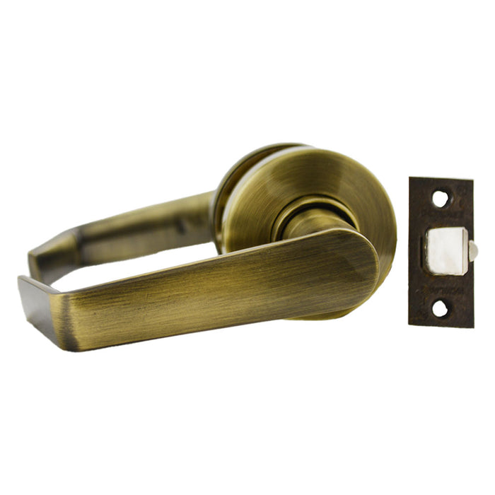 Schlage Commercial S80PSAT609 S Series Storeroom C Keyway Saturn with 16-203 Latch 10-001 Strike Antique Brass Finish