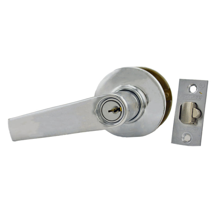 Schlage Commercial S80PSAT625 S Series Storeroom C Keyway Saturn with 16-203 Latch 10-001 Strike Bright Chrome Finish