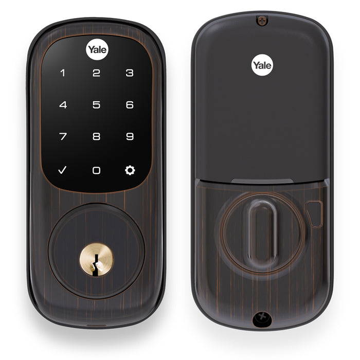 Yale Real Living YRD226ZW210BP Assure Touchscreen Deadbolt with Z-Wave US10BP Oil Rubbed Bronze Permanent Finish