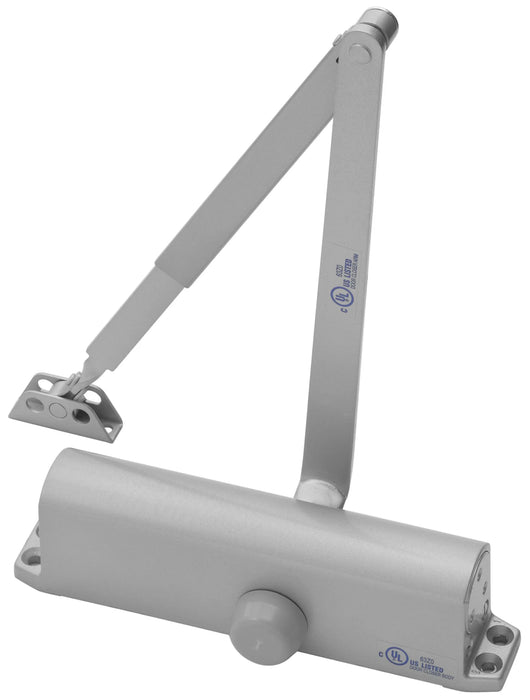 Commercial 1101BF689 Multi-Size Non-Hold Open Door Closer in 689 Aluminum Finish