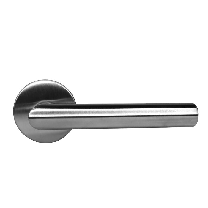 Omnia 12/38T.PA32D Stainless 12 Lever Passage 2-3/8" Backset; T Strike; 1-3/8" Door Satin Stainless Steel Finish