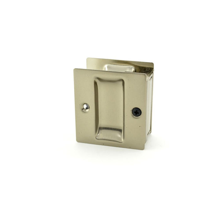 Trimco 1064620 Passage Pocket Door Lock Square Cutout Antique Nickel Finish