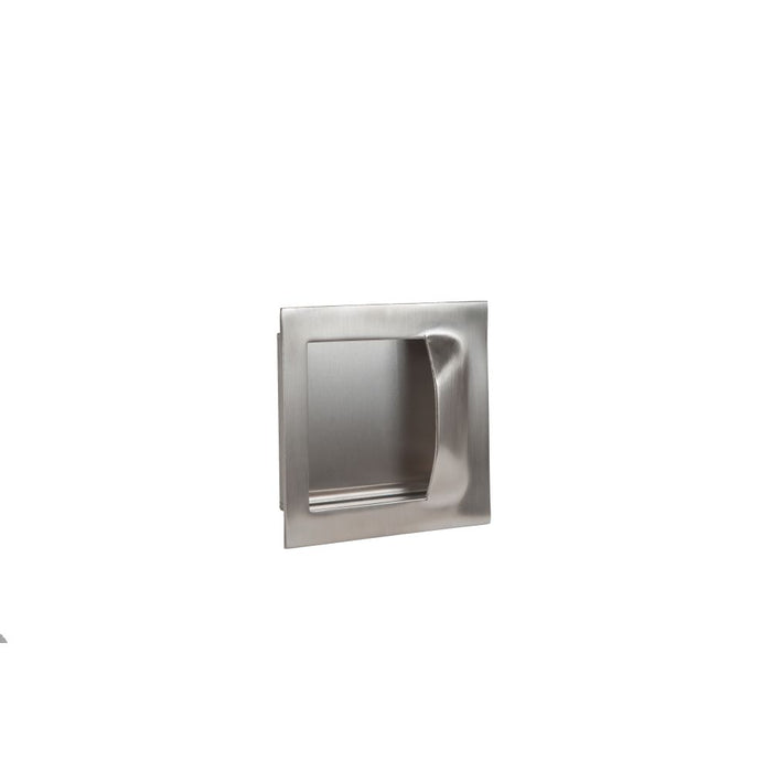 Trimco 1111A630 5" x 5" Square Flush Pull Satin Stainless Steel Finish