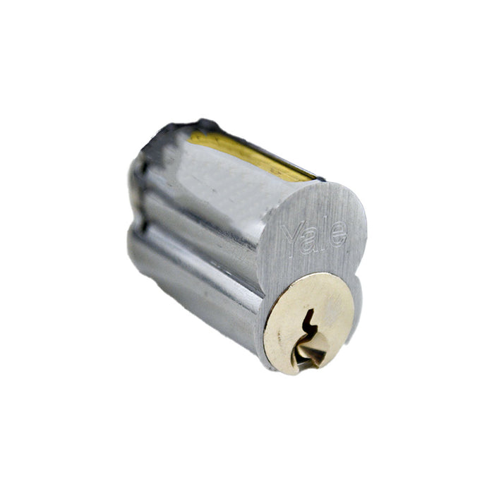 Yale Commercial 1210E1R626 Large Format IC 6 Pin Cylinder with E1R Para Keyway US26D (626) Satin Chrome Finish