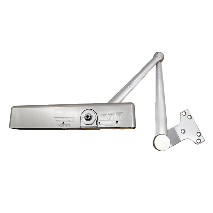 LCN 1461EDAAL Parallel Arm Adjustable 1-6 Surface Mounted Extra Duty Arm Door Closer with TBSRT Thru Bolts 689 Aluminum Finish