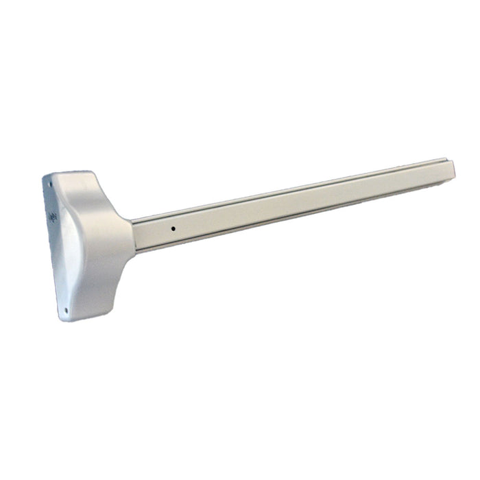 Yale Commercial 181036689LHR Left Hand Reverse 3' x 7' Exit Only Economy Surface Vertical Rod Exit Device 689 Aluminum Finish
