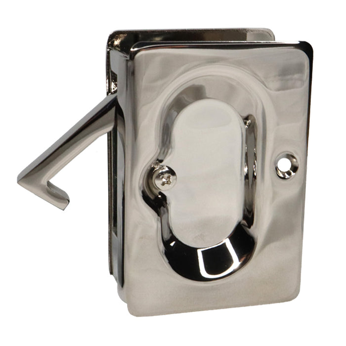Emtek 2101US14 Pass Pocket Door Lock Polished Nickel Finish