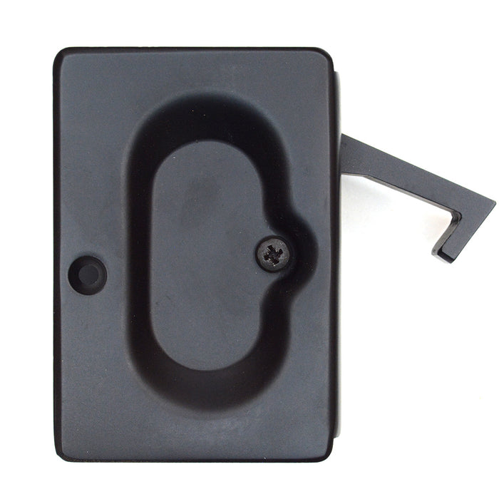 Emtek 2101US19 Pass Pocket Door Lock Flat Black Finish