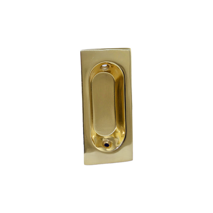 Ives Commercial 22B3 Solid Brass Rectangular Flush Pull Bright Brass Finish