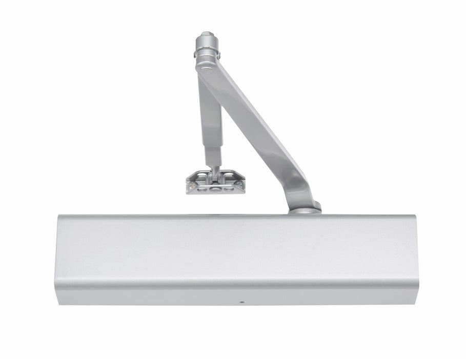 Yale Commercial 3501689 Tri Mount Adjustable Surface Mount Door Closer with Full Cover 689 Aluminum Finish