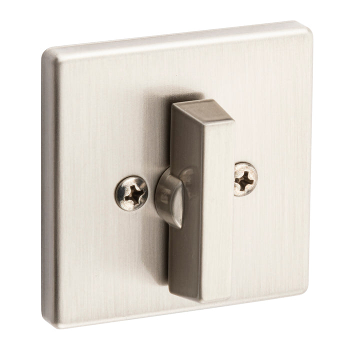 Kwikset 663SQT-15 One Sided Turn Square Deadbolt with 2-3/8" Latch and RCS Strike Satin Nickel Finish