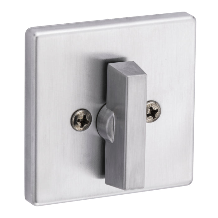 Kwikset 663SQT-26D One Sided Turn Square Deadbolt with 2-3/8" Latch and RCS Strike Satin Chrome Finish