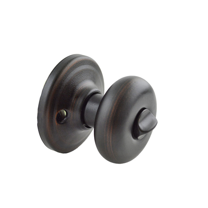 Kwikset 740H-11PSV1 Hancock Knob Entry Door Lock SmartKey with New Chassis with 6AL Latch and RCS Strike Venetian Bronze Finish