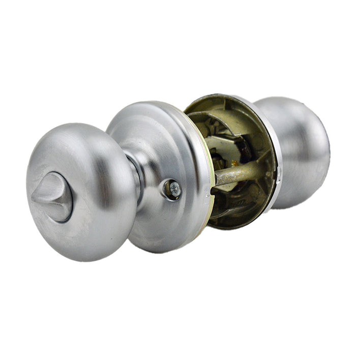 Kwikset 740H-26DV1 Hancock Knob Entry Door Lock with New Chassis with 6AL Latch and RCS Strike Satin Chrome Finish