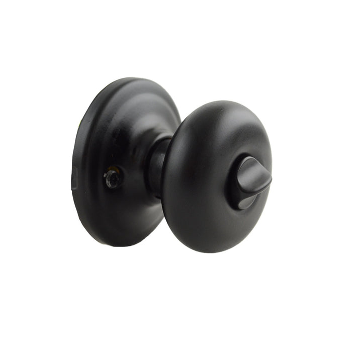 Kwikset 740H-514SV1 Hancock Knob Entry Door Lock SmartKey with New Chassis with 6AL Latch and RCS Strike Matte Black Finish