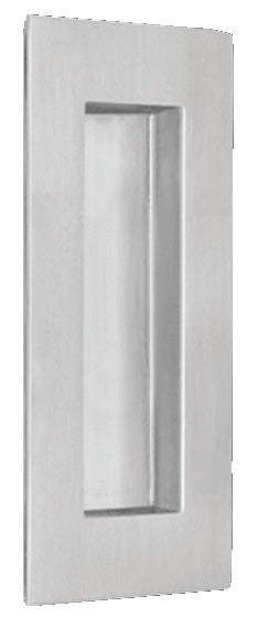 Omnia 7506/100.32D 2" x 4" Rectangular Flush Pull Satin Stainless Steel Finish