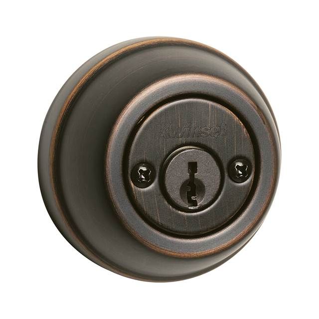 Kwikset 785-11PV1 Double Cylinder Deadbolt with New Chassis with RCAL Latch and RCS Strike Venetian Bronze Finish