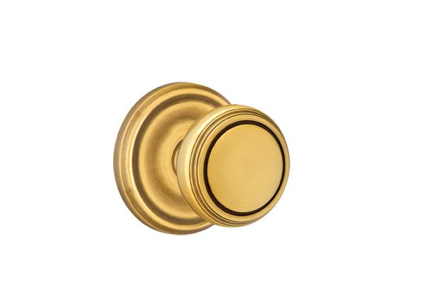 Emtek 8050NWUS7 Norwich Knob Dummy Pair with Regular Rose for 1-1/4" to 2" Door French Antique Brass Finish