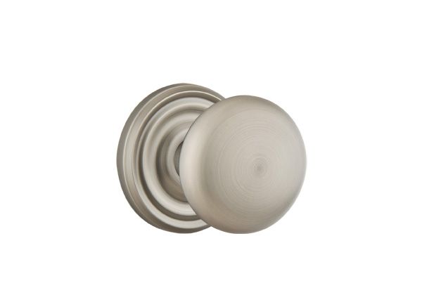Emtek 8050PUS15A Providence Knob Dummy Pair with Regular Rose for 1-1/4" to 2" Door Pewter Finish