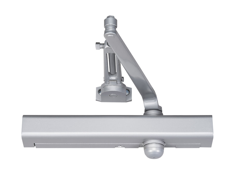 Norton 8301H689 Adjustable Hold Open Surface Mount Door Closer with Slim Line Cover and Sex Nuts Aluminum Finish