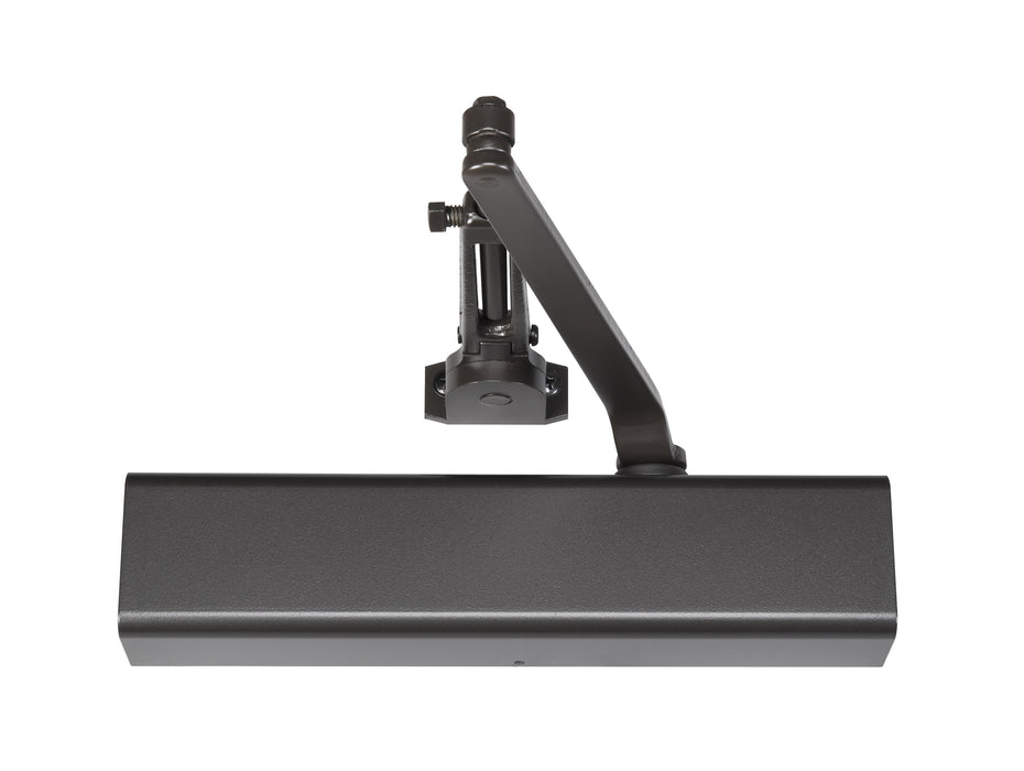 Norton 8501H690 Adjustable Hold Open Surface Mount Door Closer with Full Cover and Sex Nuts Dark Bronze Finish