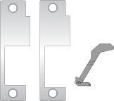 Hes 852L630 Faceplate for 8500 Schlage Satin Stainless Steel Finish