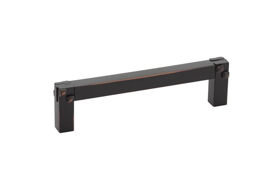 Emtek 86045US10B Mortise and Tenon Cabinet Pull with 4" Center To Center Oil Rubbed Bronze Finish