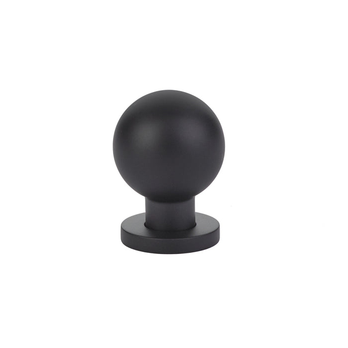 Emtek 86152US19 Modern Globe 1" Cabinet Knob Flat Black Finish