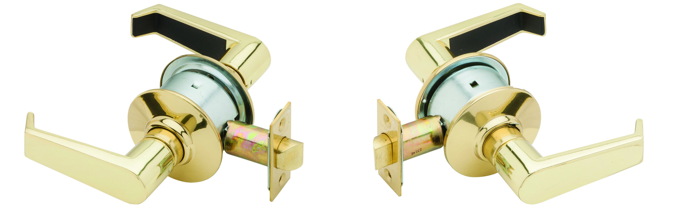 Schlage Commercial A10LEV605 A Series Passage Levon Lock with 11116 Latch 10001 Strike Bright Brass Finish
