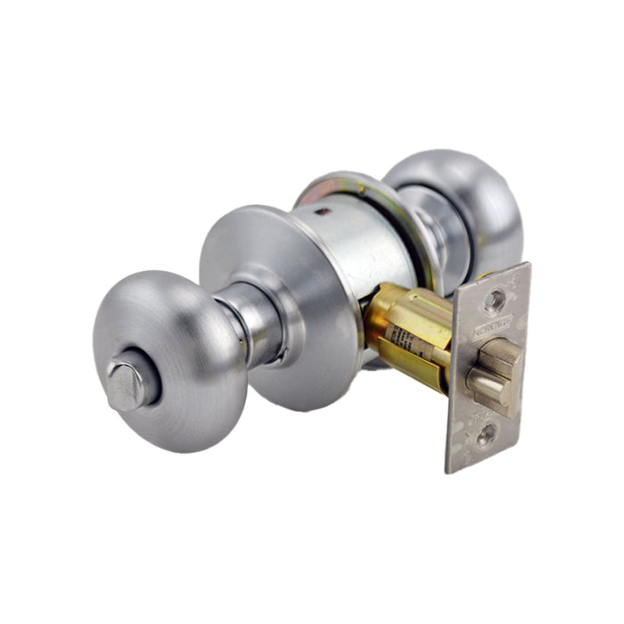 Schlage Commercial A53PPLY626 A Series Entry Plymouth Lock C Keyway with 11096 Latch 10001 Strike Satin Chrome Finish