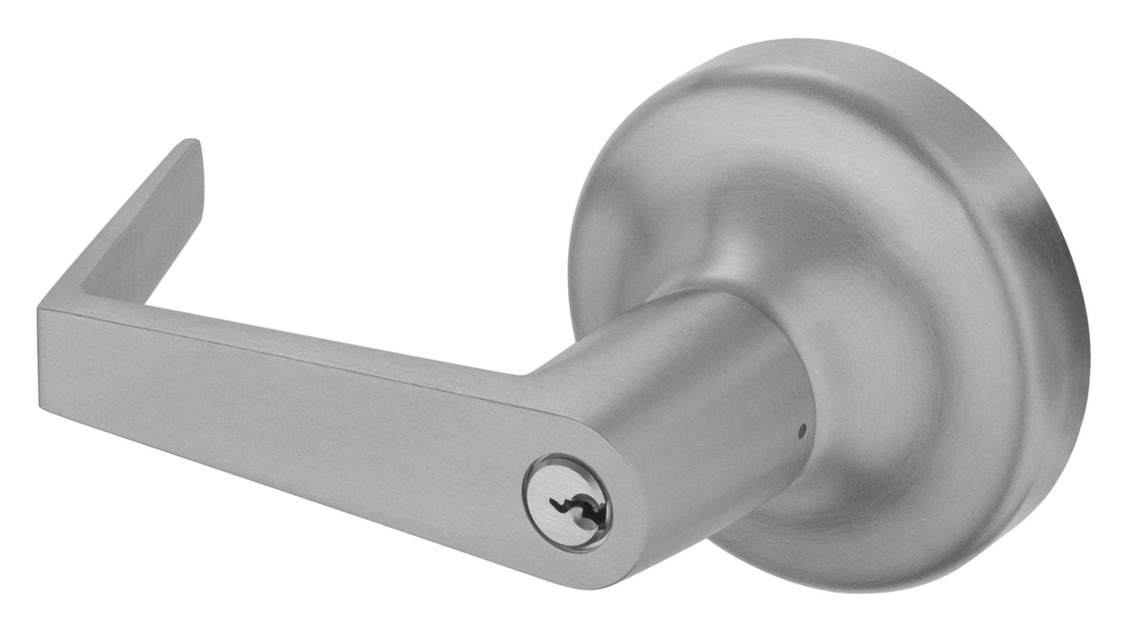 Yale Commercial AU441F689 Augusta Key in Lever Night Latch Rose Exit Device Trim 689 Aluminum Finish