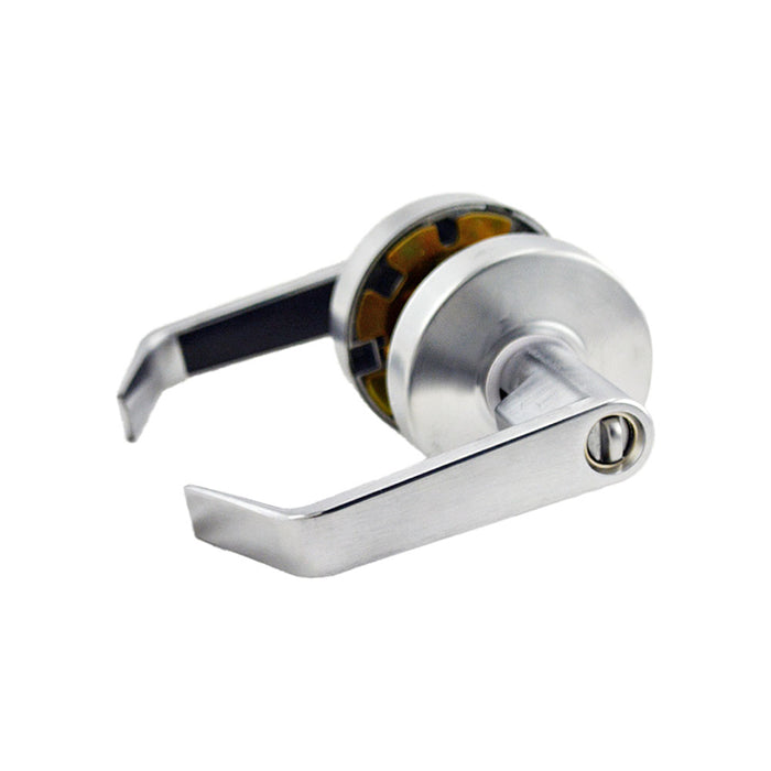 Yale Commercial AU4607LN626SCHC Office Entry Augusta Lever Grade 2 Cylindrical Lock with Schlage C Keyway, MCD234 Latch, and 497-114 Strike US26D (626) Satin Chrome Finish