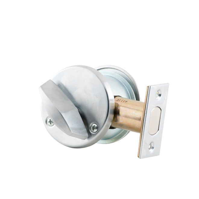 Schlage Commercial B660P626 Grade 1 Single Cylinder Deadbolt C Keyway with 12296 Latch and 10094 Strike Satin Chrome Finish